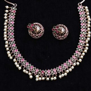 Suniksha Meenakari Necklace Set