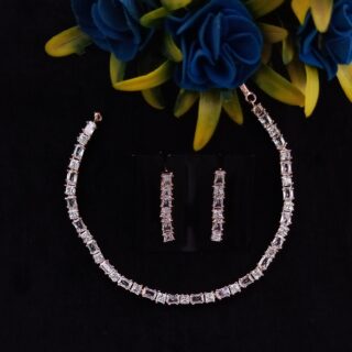 Swarovski Water Drop Necklace With Matching Earrings