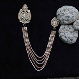 Crown Golden Brooch For Men & Women