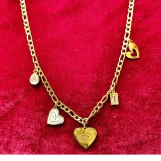 Antique Gold Plated Stainless Steel Luxury Anti Tarnish Chain For Girls (SG20171)