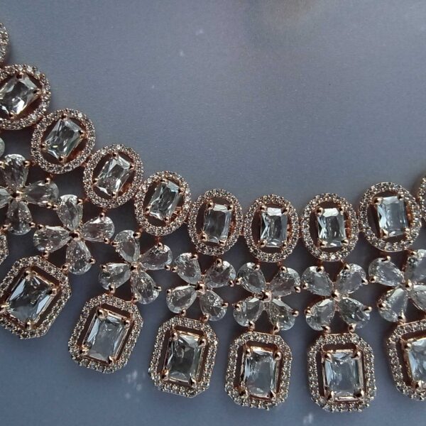 Celestia Choker-style Heavy Necklace for Bridal - Image 6