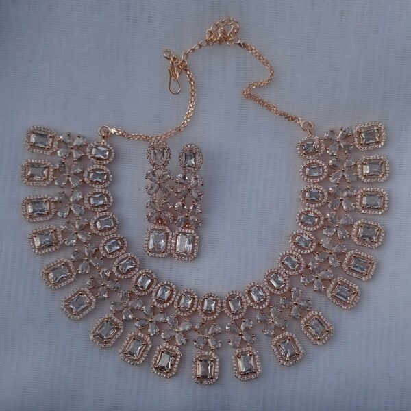 Celestia Choker-style Heavy Necklace for Bridal - Image 3