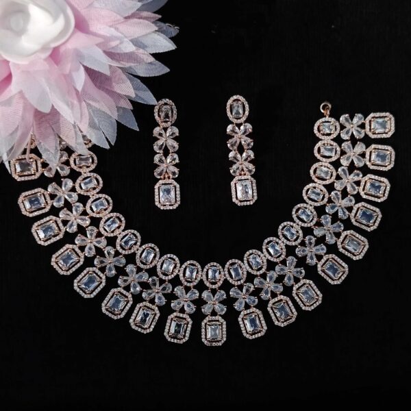 Celestia Choker-style Heavy Necklace for Bridal - Image 2