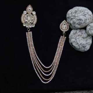Crown Golden Brooch For Men & Women