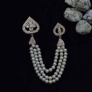 Heart Pearl Brooch For Men & Women
