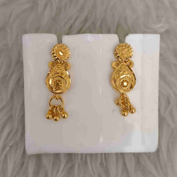 Real Gold Plated Small Necklace Set With Matching Earrings For Women(SG25595) - Image 3