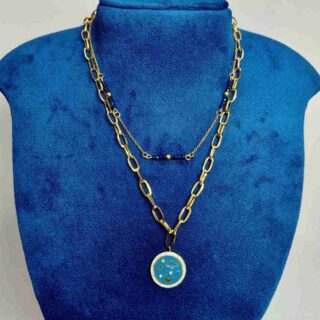 Blue Planet Double Layer Anti Tarnish Chain (SG35126)