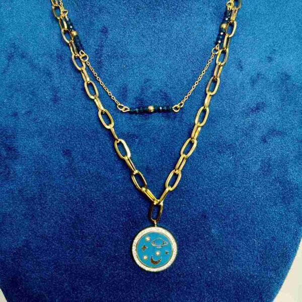 Blue Planet Double Layer Anti Tarnish Chain (SG35126) - Image 2