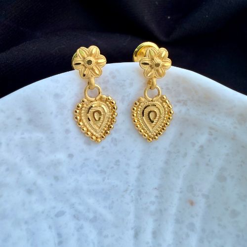 Leaf Design Forming Gold Necklace Set with Matching Earrings (SG25304) 4 Leaf Design Forming Gold Necklace Set with Matching Earrings (SG25304) - Image 4