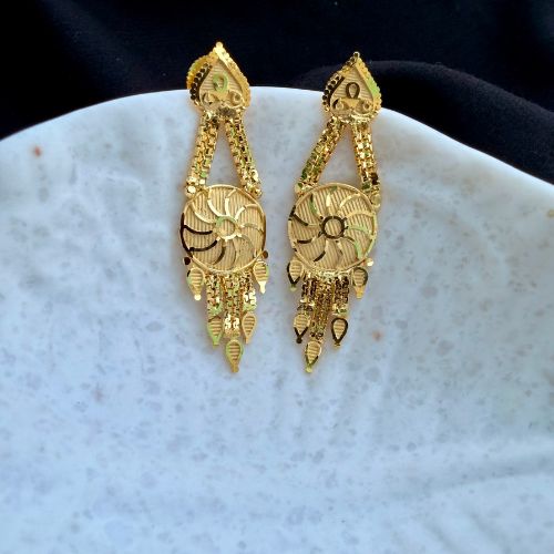 Suryakanti Forming Gold Necklace Set with Matching Earrings (SG25568) 4 Suryakanti Forming Gold Necklace Set with Matching Earrings (SG25568) - Image 4